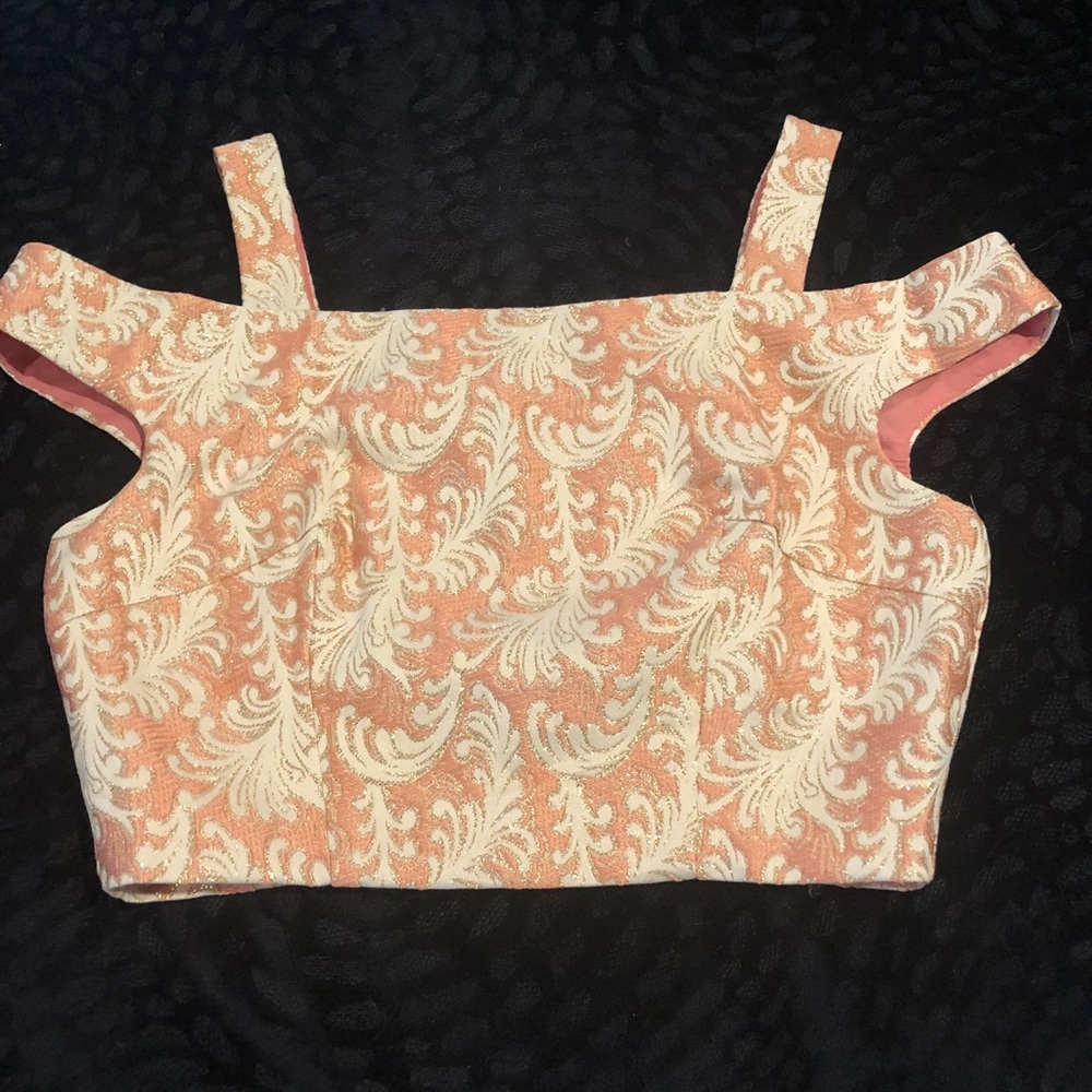 Pink and gold top